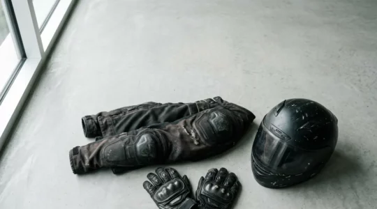 Équipements de protection du motard après accident avec remboursement assurance