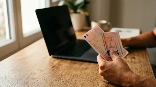 Personne concentrée remplissant un formulaire détaillé pour obtenir un tarif d'assurance automobile précis