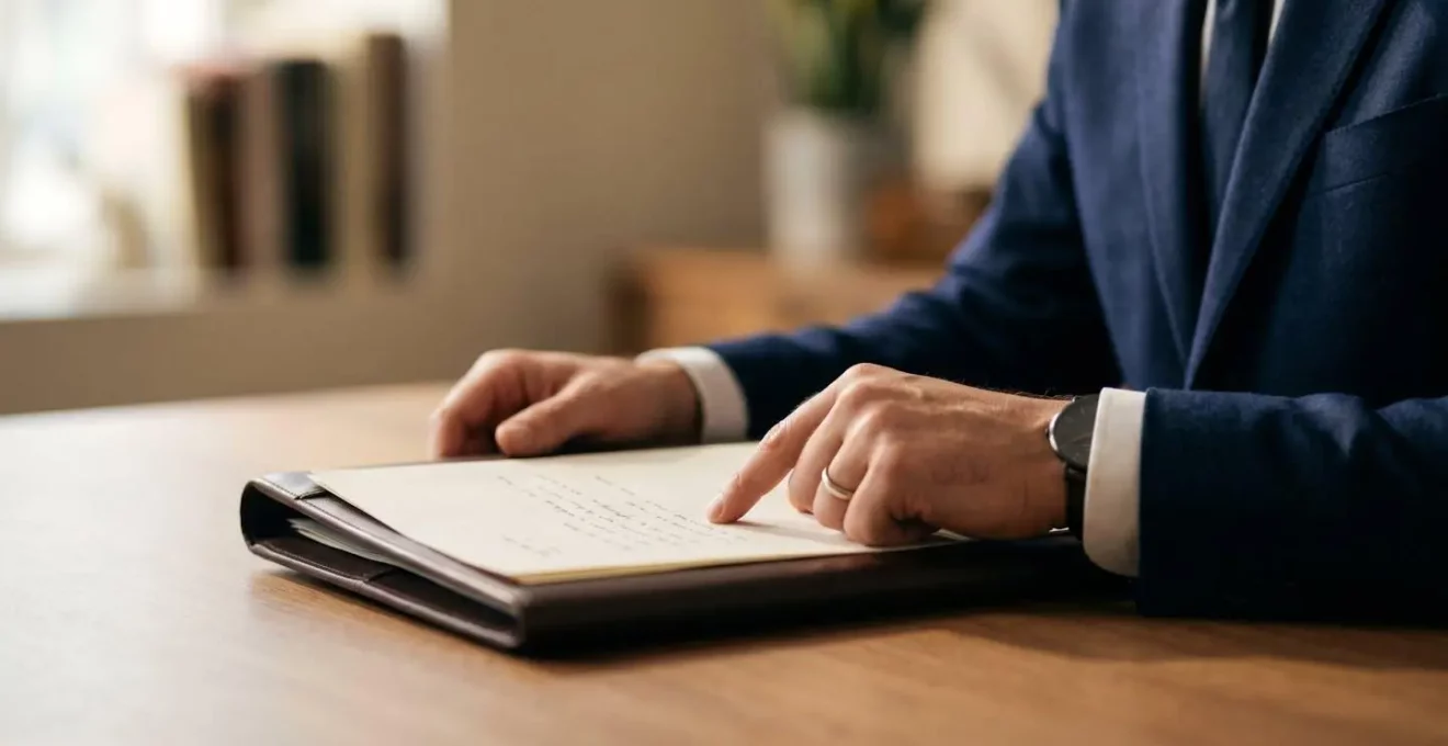 Scène évoquant une négociation juridique et la planification financière pour des frais d'avocat